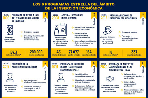 Los 6 programas estrella de la inserción económica