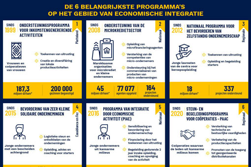 De 6 belangrijkste programma's op het gebied van economische integratie