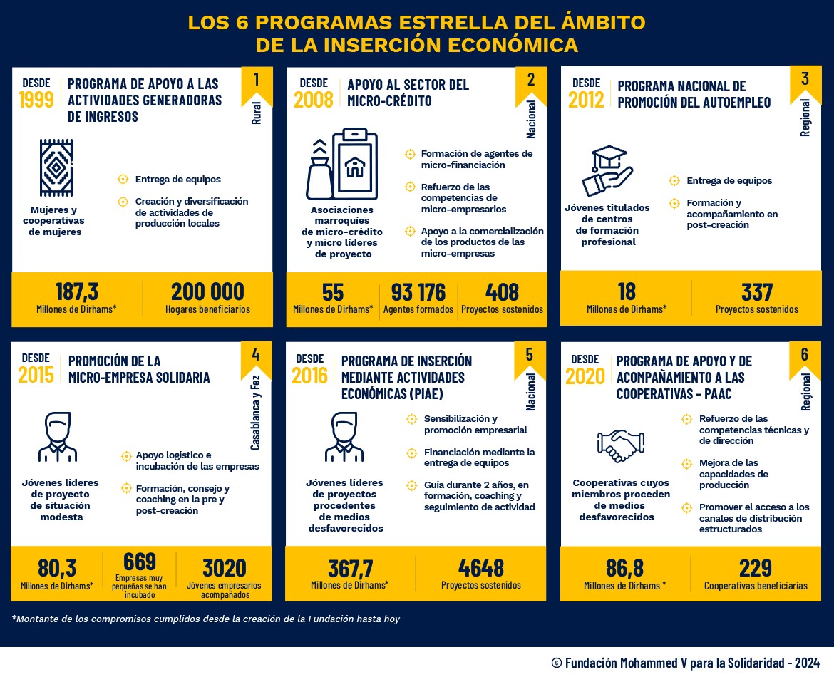 Los 6 programas estrella del ámbito de la inserción económica